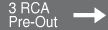 3 RCA Pre-Out