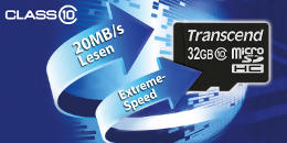 Bis zu 20MB/s Schreibgeschwindigkeit