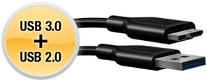 Kompatibel mit USB 3.0 und USB 2.0