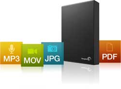 Seagate Expansion f&uuml;r Fotos, MP3, Filme, uvm.