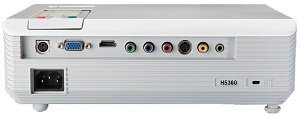 Acer H5360 DLP-Projektor - Anschl&uuml;sse R&uuml;ckseite