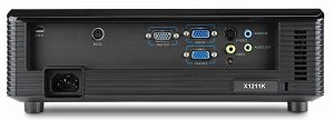 Acer X1211K DLP Projektor - Anschl&uuml;sse R&uuml;ckseite