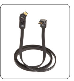 AmazonBasics High-Speed HDMI Flat Cable with Ethernet (6.5 Feet / 2 Meters)