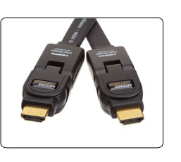 AmazonBasics High-Speed HDMI Flat Cable with Ethernet (9.8 Feet / 3.0 Meters)