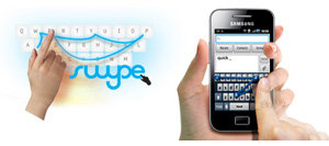 Galaxy Mini mit Swype Texteingabe