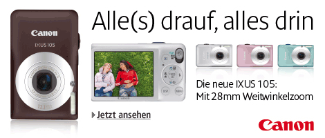 Canon IXUS 105 Neuheit