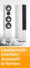 Lautsprecherarten / Auswahlkriterien