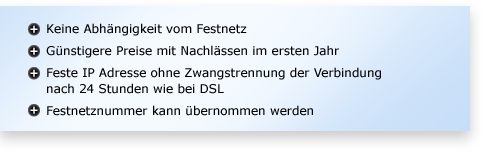 Kabelinternet Vorteile