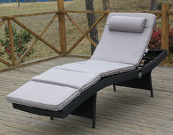Ambientehome 63707 Liege Nairobi Polyrattan, schwarz