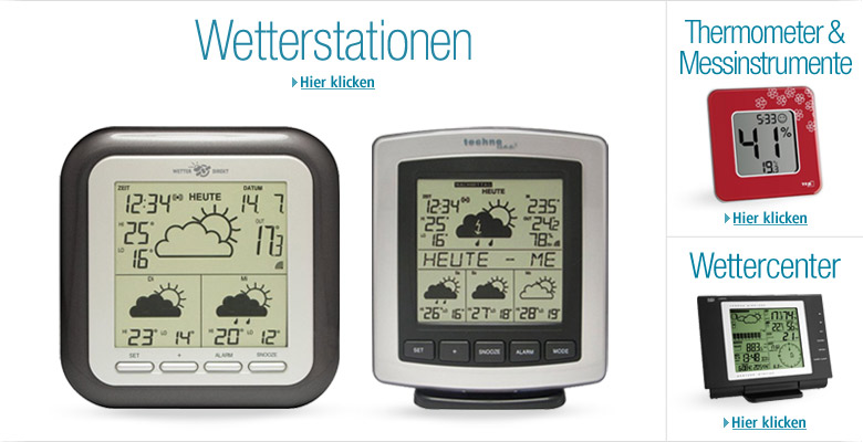 Wetterstationen & Thermometer Banner