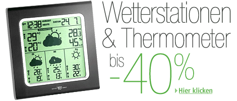 Wetterstationen & Thermometer bis -40%