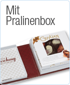 Gutscheinboxen mit kostenlosen Pralinen