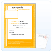 Gutschein als Brief