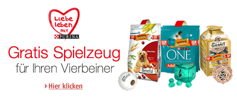 Liebe leben mit Purina - Gratis Spielzeug für Ihren Vierbeiner