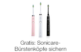 Philips Sonicare: Jetzt gratis B&uuml;rstenk&ouml;pfe sichern