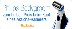 Philips Bodygroom zum halben Preis beim Kauf eines Aktionsrasierers