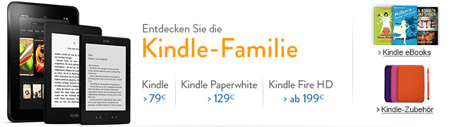 Entdecken Sie die Kindle-Familie