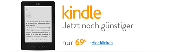 Kindle jetzt noch günstiger: nur 69 EUR