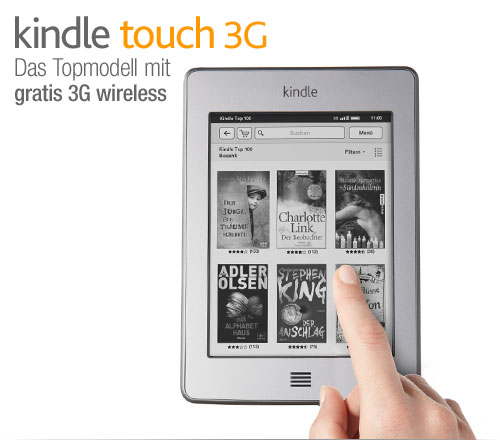 Kindle Touch 3G e-reader