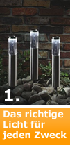 Das richtige Licht f�r jeden Zweck
