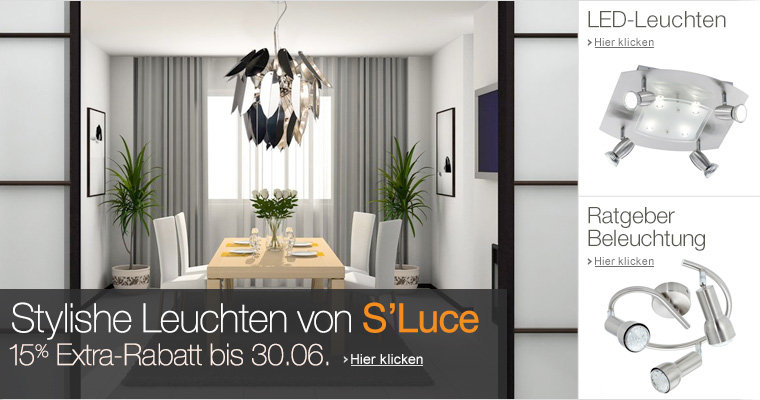 S'Luce Leuchten 15% Extra-Rabatt