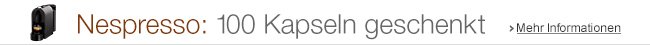 Nespresso Club: 100 Kapseln geschenkt