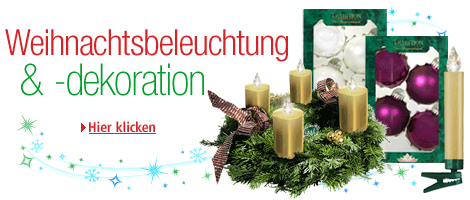 Weihnachtsbeleuchtung & -dekoration