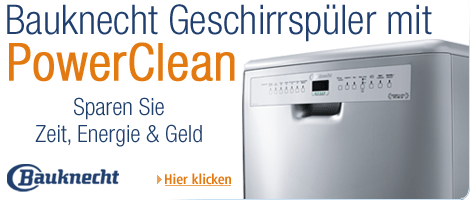 Bauknecht Geschirrsp�ler mit PowerClean Technologie