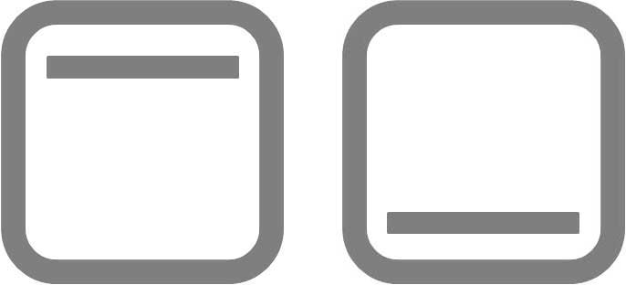 Top / bottom heat separately adjustable