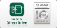 Inverter Direct Drive&trade;-Motor mit 10 Jahren Garantie