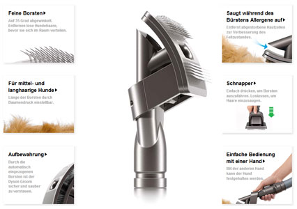 Dyson Groom Funktionsweise im &Uuml;berblick