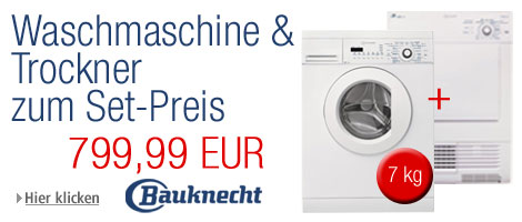 Bauknecht Waschmaschinen-Trockner-Set