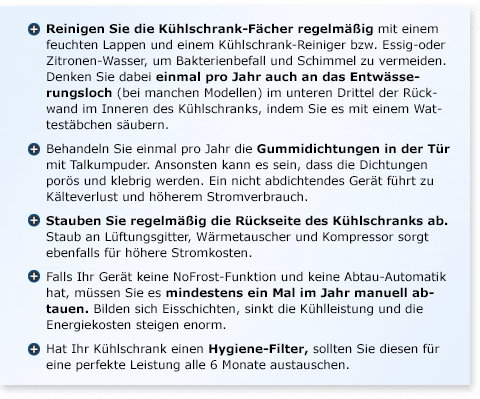 Reinigung und Pflege