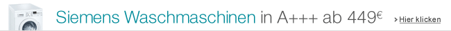 Siemens Waschmaschinen in A+++ ab 479 EUR