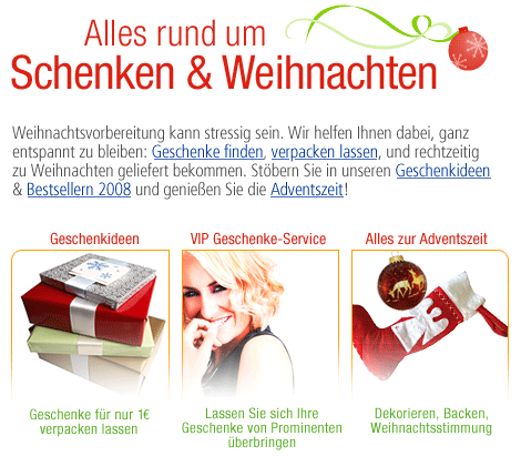 Alles rund um Schenken und Weihnachten