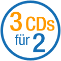 3 CDs kaufen, 2 bezahlen