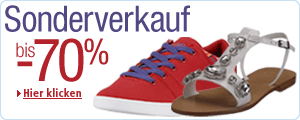 Sneakers, Pumps, Sandalen im Ausverkauf bis -70%
