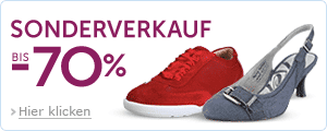 Sneakers, Pumps, Sandalen im Ausverkauf bis -70%
