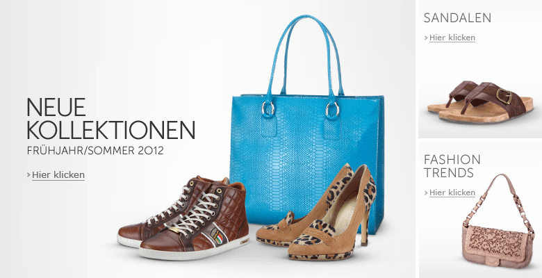 Neue Kollektionen Schuhe und Handtaschen