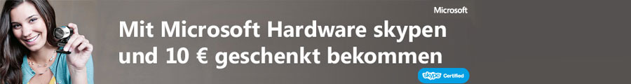 10 Euro Rabatt auf Microsoft Webcams und Headsets 10 Euro Rabatt auf Microsoft Webcams und Headsets