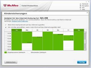 McAfee Total Protection 2012 – Kindersicherung