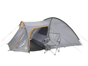 Grand Canyon Morgan - Zelt - Grau/ Orange - für 3-4 Personen - Trekkingzelt (302017)