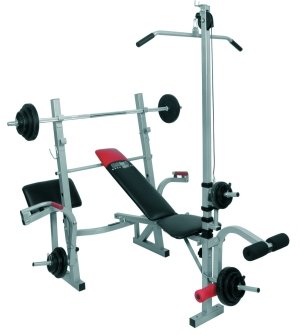 Christopeit Hantelbank Basic Concept, mit 38,5 kg Gewichtsset