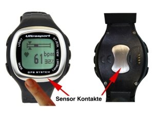 Ultrasport GPS-Pulscomputer mit Fingersensor &bdquo;NavRun 2K11&ldquo; - Zusatzbild
