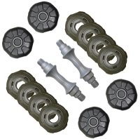 Ultrasport Anti-Roll Hantel Set - 20 kg - Sicherheitshantel System mit eckigem Design