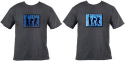 Ultrasport LED T-Shirt &ndash; Equalizer Motiv bewegt sich zur Musik,  inkl. Batterien - Weitere Features