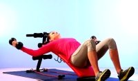 Ultrasport Sit Up Bank &ndash; Bauchtrainer / Platzsparend zusammenklappbar &ndash; inkl. 2 x 1,5 kg Gymnastikhanteln / Latex Elastikz&uuml;ge - Weitere Features