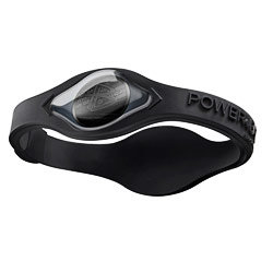 Power Balance&trade; Silikon Armband Black Hologram black/black