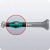 The power zone has integrated soft zones near the blade tip to ensure high torque transfer for loosening or tightening screws without losing contact with the screw.