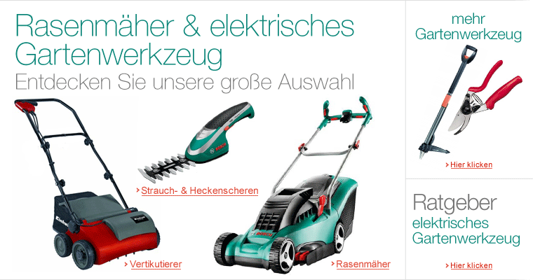 Rasenmäher & elektrisches Gartenwerkzeug